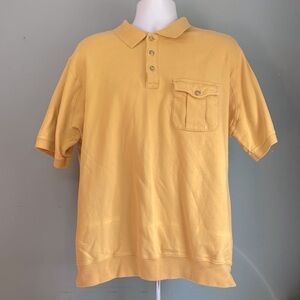 Mens Duluth Trading Co Yellow large Polo Shirt